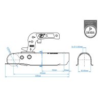 PROPLUS Koppeling 50mm Rond, 750kg