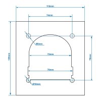 PROPLUS Plaque De Montage Pour œillet D'arrimage Uniquement