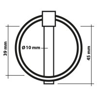 PROPLUS Borgpen Met Ring 10mm (2 Stuks)