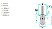 Clip SINATEC Nissan Oe : 6822n3, 9046708185, 0155309611, 0155310501 (10 Pièces)
