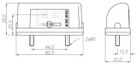 AEB license plate bulbs In Led, 12/24v, 82x39x31mm