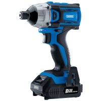 DRAPER D20 | 1/4" (6.3mm) Battery Impact Wrench 20v, Incl 2x 2.0 Ah Batteries