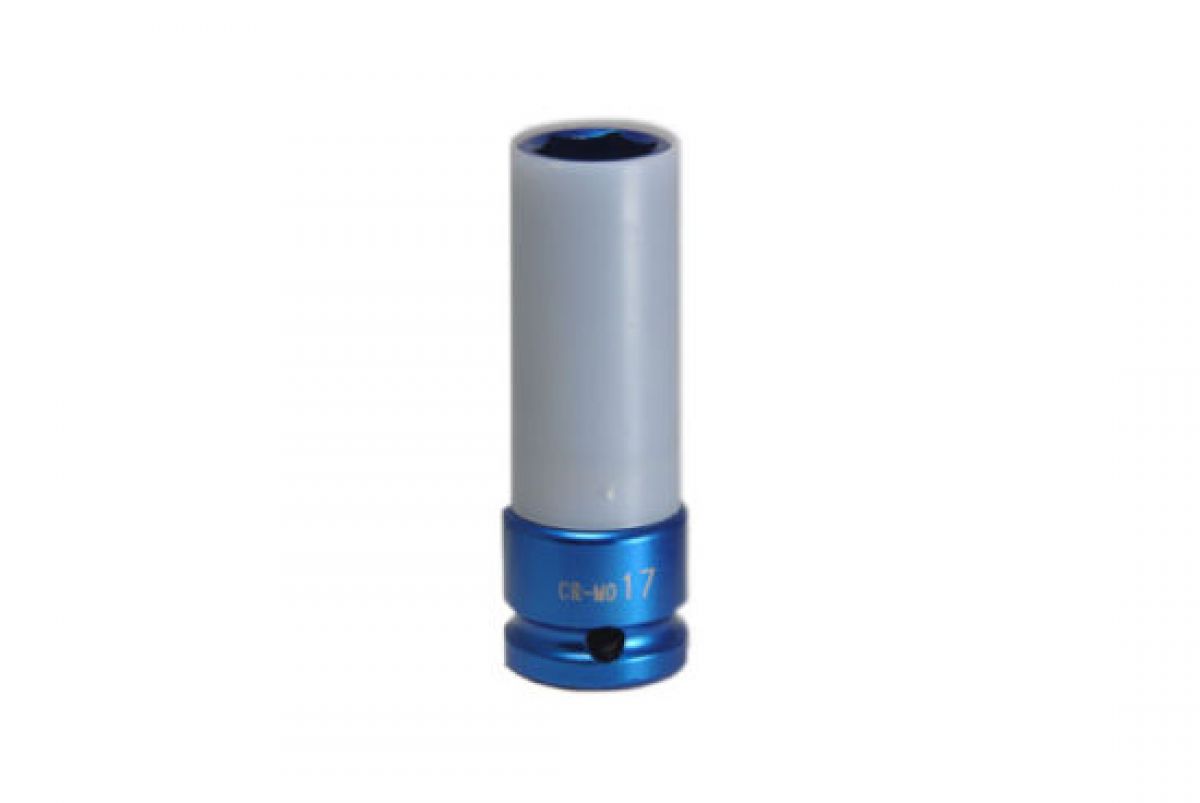 DELTACH 1/2" (12,5mm) Krachtdop Lang 17mm  Blauw