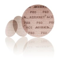 MIRKA Abranet Ace Disques Abrasifs 150 Mm Velcro, P320 (50pcs)