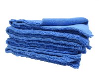 Blauwe Microvezeldoeken Flossy, Naadloos, 310gsm 40x40cm (5 St)