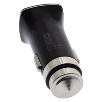 2GO Car charger Quick charger, 1x Usb 3a, 12v/24v, Black