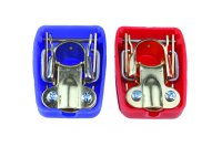 Set of battery terminal clamps with pressure clasp