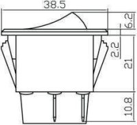 Switch Rocker Off Led Green (1)