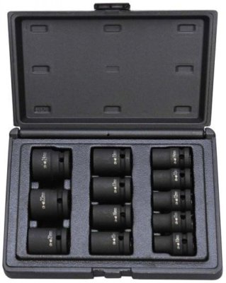 DELTACH 1/2" (12.5mm) Power Socket Set Short, 12-Piece