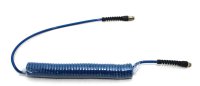 DELTACH Pu Spiral Air Hose 5x8mm, 1/4" (6.3mm) Connection, 4m