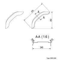 PROPLUS Mudguard Plastic 40cm (2440)