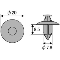 SINATEC Tiknagel Oe:63848-01g00, 91545se0003, 3541113 (10st)