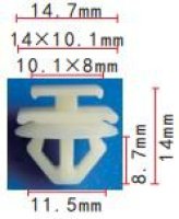 SINATEC Clip Citroën-peugeot Oe: 6995x3 (20pcs)