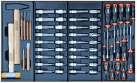 CUSTOR Tool Trolley King Size, 3 Drawer Filled, 13 Modules