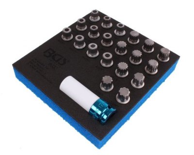 BGS TECHNIC Jeu De Démontage De Boulons De Sécurité 1/2" (12,5mm) Bmw, 21 Pièces