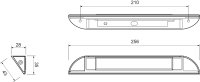 AEB Led Binnenverlichting, 550lumen, 12/24v, 256x28x43mm