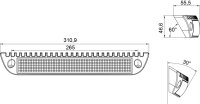 AEB Led Verlichtingsbalk, 12/24v, 2500lumen, 311mm