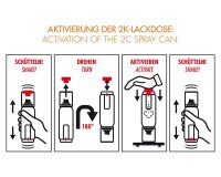 FOLIATEC Uitlaatspray 2k, Zwart Blinkend, Spuitbus 250ml