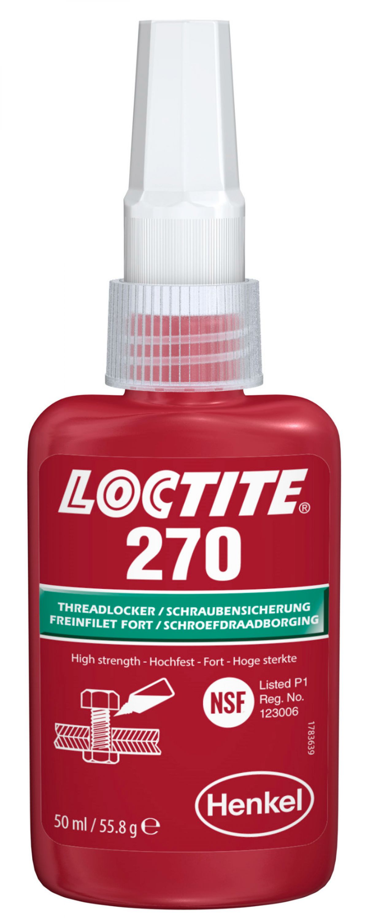 LOCTITE 270 Schroefdraadborgmiddel, 50ml