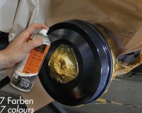 FOLIATEC Brake Caliper Paint 2k, Gunmetal Metallic Glossy, Spray 400ml