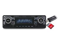 CALIBER Car Radio Retro Look Black With Bluetooth - Usb - Aux