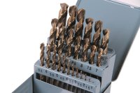 XPTOOLS Hss Spiral Drill Set Cobalt Up to 13mm, 25-piece