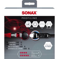 SONAX Profiline Foam Pad Hard Red Ø85mm (4st)