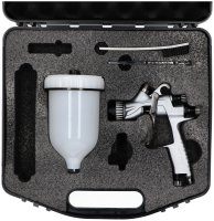 FINIXA Paint Spray Gun Lvlp In Matte Version, 1.3mm Nozzle Kit With Top Cup