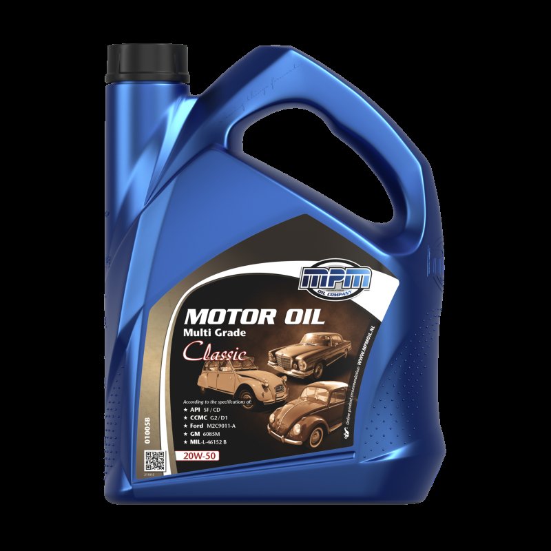 MPM Motorolie Multigrade 20w-50 Classic, 5l