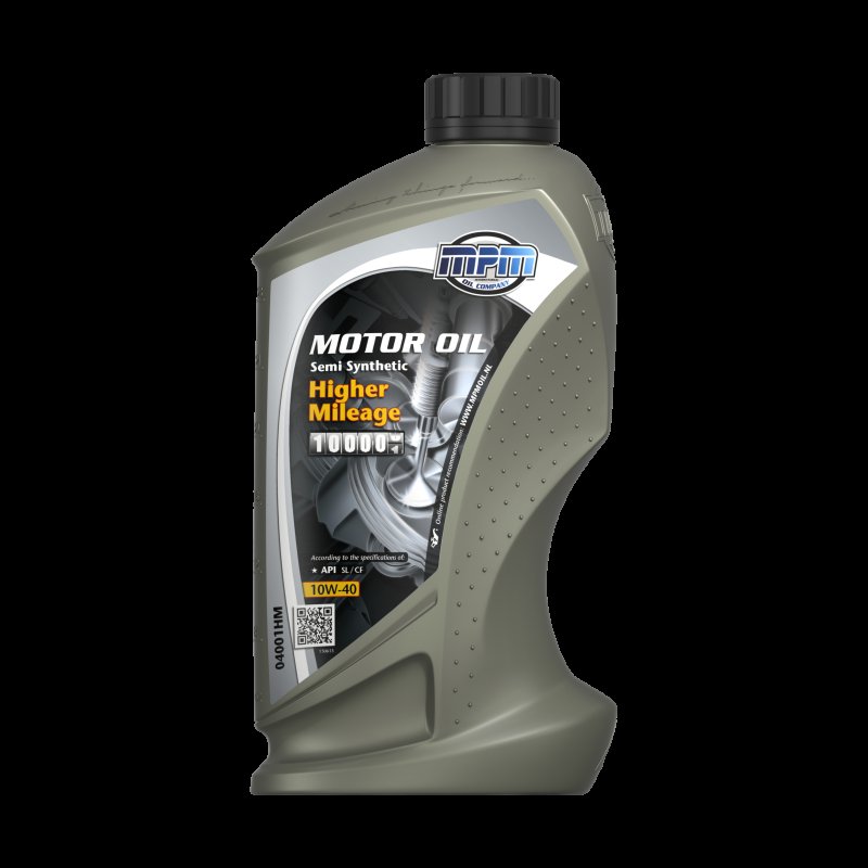 MPM Motorolie 10w-40 Semi Synthetic Higher Mileage, 1l