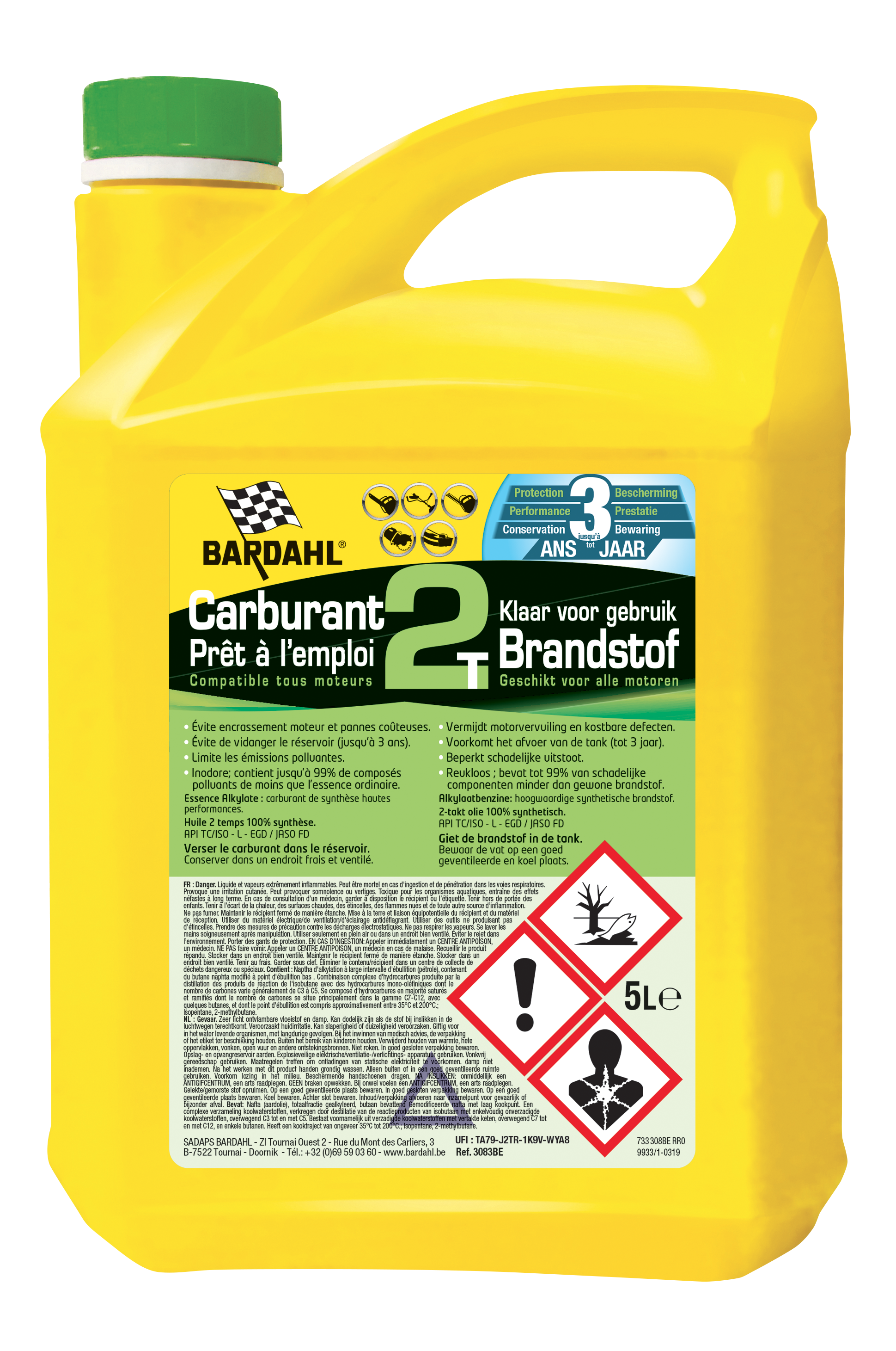 Bardahl 2t Benzine Brandstof, 5l