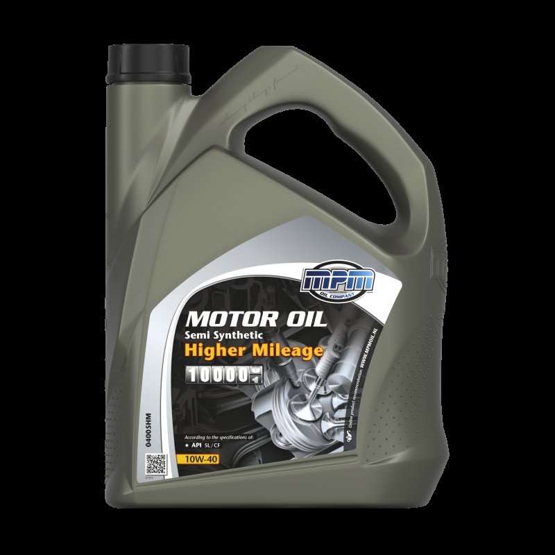 MPM Motorolie 10w-40 Semi Synthetic Higher Mileage, 5l