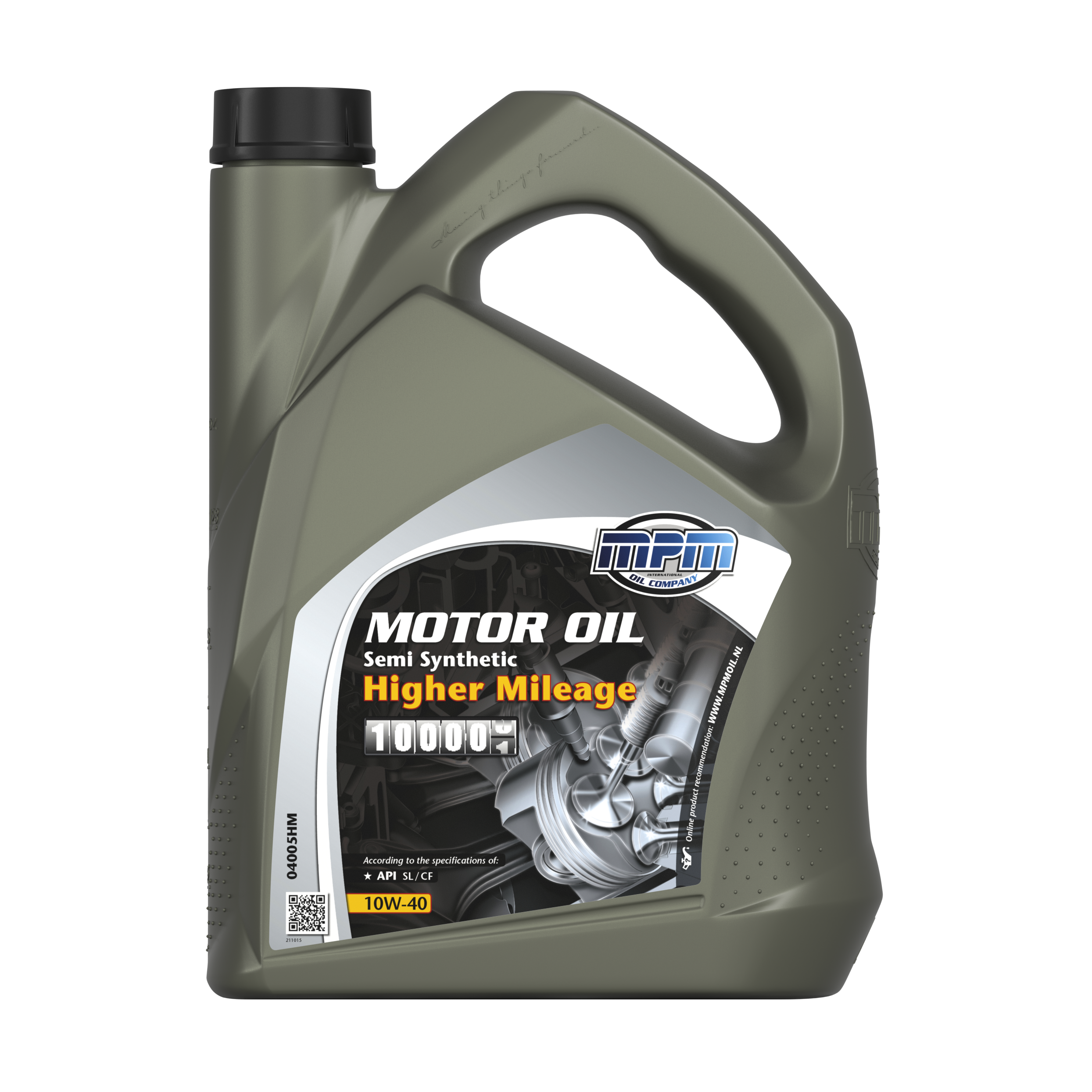 MPM Motorolie 10w-40 Semi Synthetic Higher Mileage, 5l
