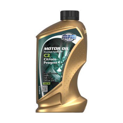 MPM Huile Moteur 5w-30 Premium Synthetic C2 Citroën/peugeot, 1l