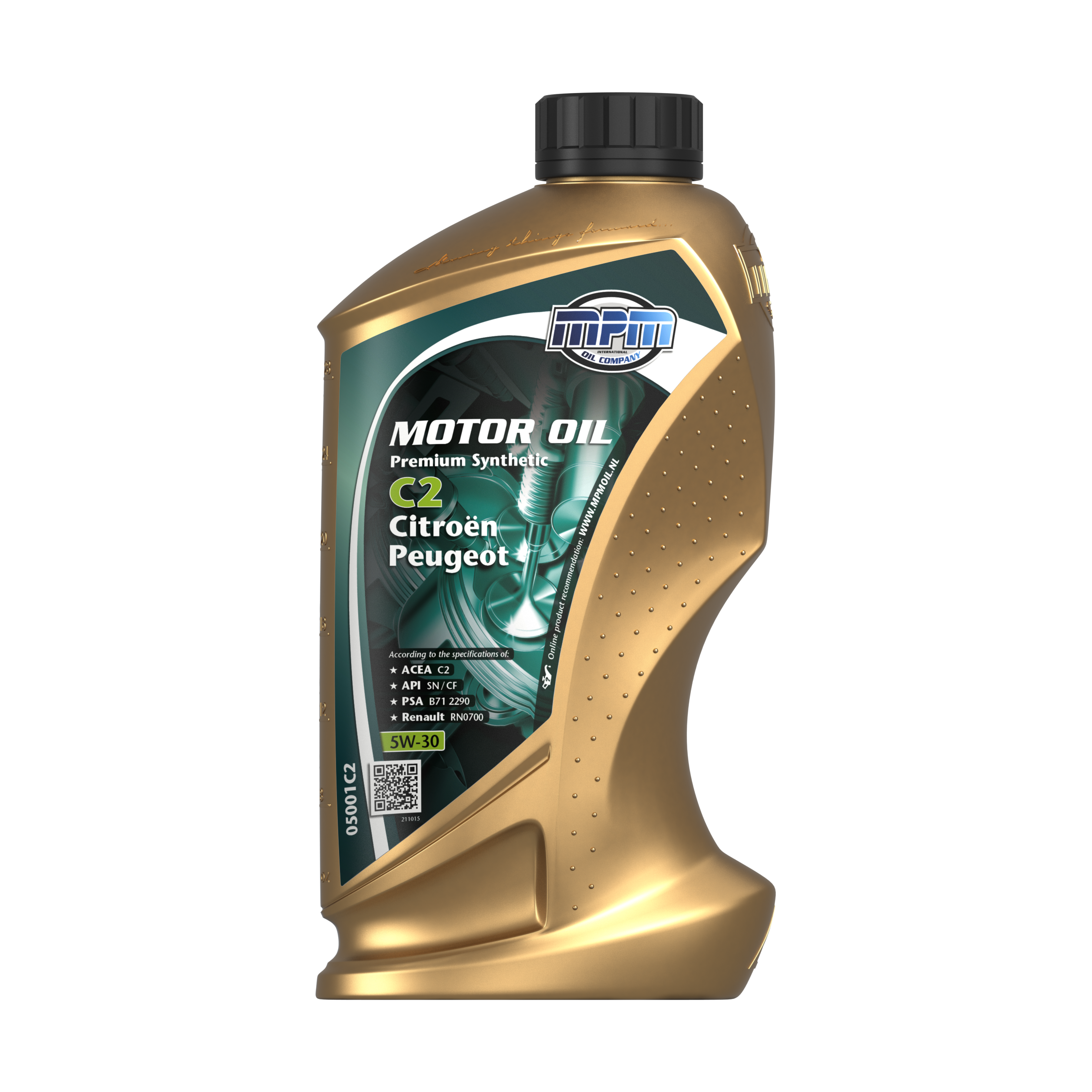 MPM Motorolie 5w-30 Premium Synthetic C2 Citroën/peugeot, 1l