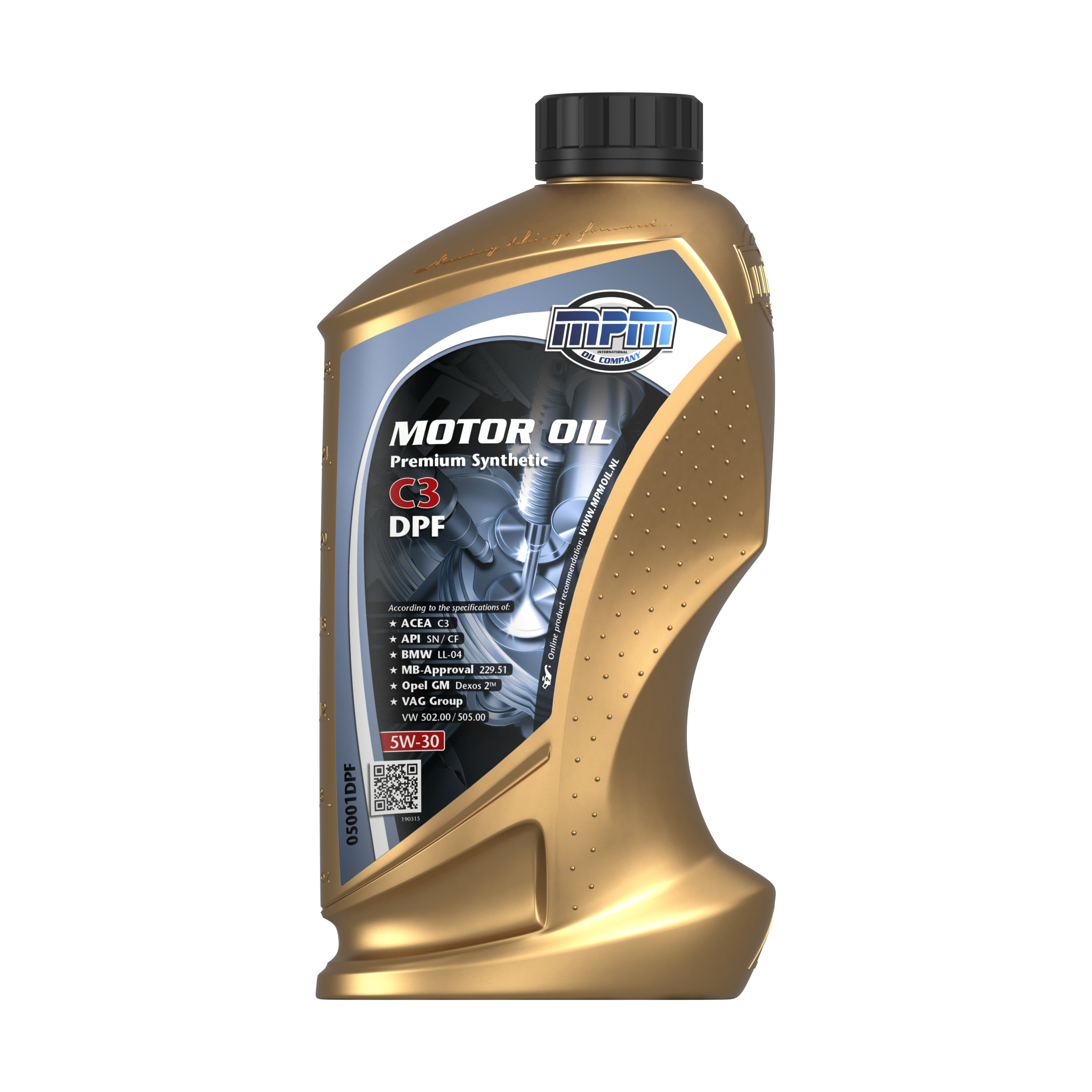 MPM Motorolie 5w-30 Premium Synthetic C3 Dpf, 1l