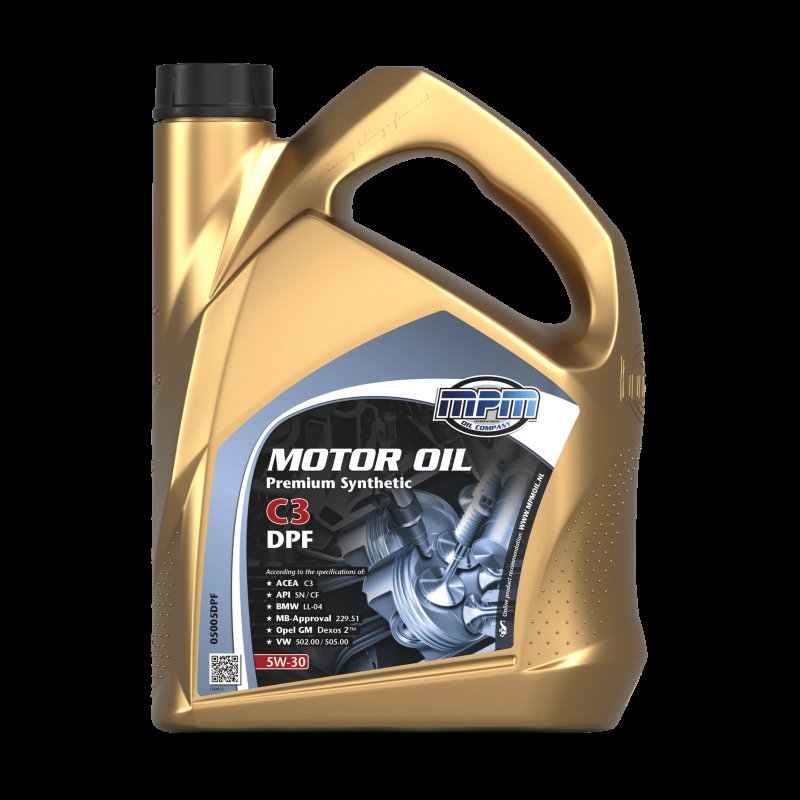MPM Motorolie 5w-30 Premium Synthetic C3 Dpf, 5l