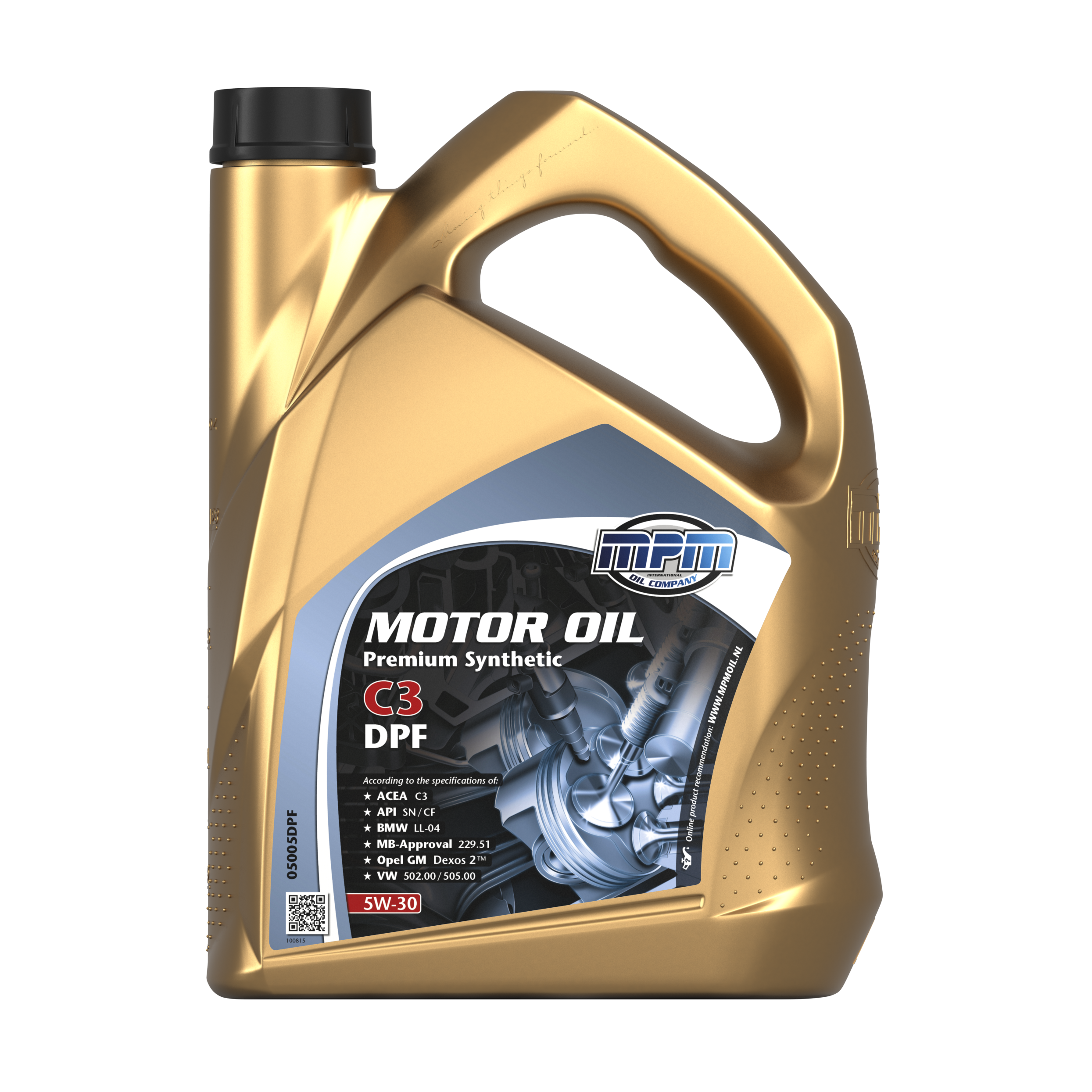 MPM Motorolie 5w-30 Premium Synthetic C3 Dpf, 5l