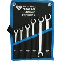 BRILLIANT TOOLS Brake Line Wrench Set, 8 - 19 Mm, 6-piece