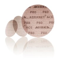 MIRKA Abranet Ace Disques Abrasifs Ø150 Mm Velcro, P80 (50pcs)