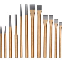 BRILLIANT TOOLS Chisel And punches, 12 Pc.