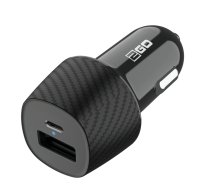 2GO Chargeur De Voiture Chargeur Rapide 12/24v, Usb + Usb-c, 3.1a + 20w