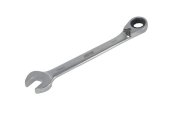 Double ring ratchet wrenches with link