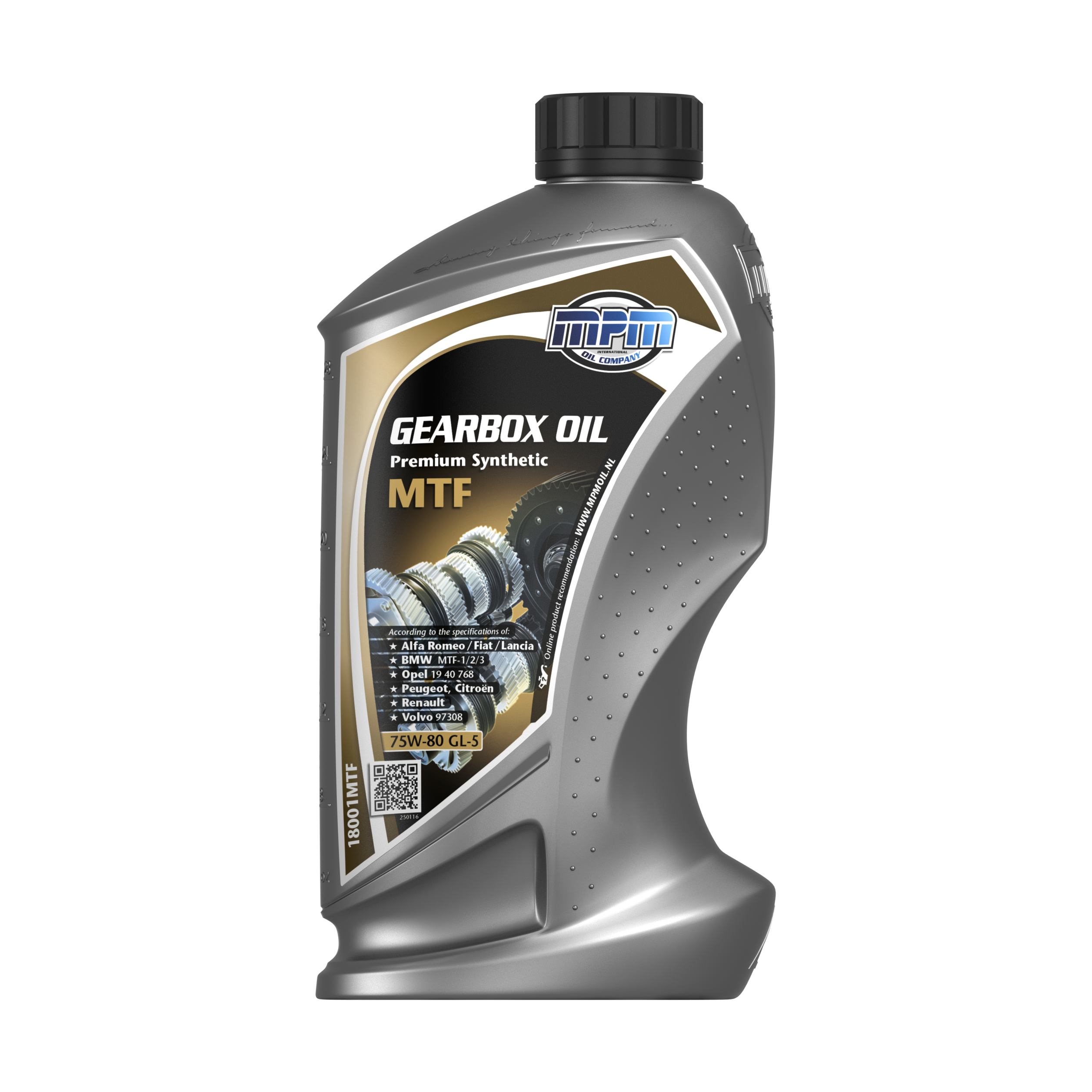 MPM Premium Synthetische Transmissieolie Sae 75w-80 Mtf Gl-5, 1l