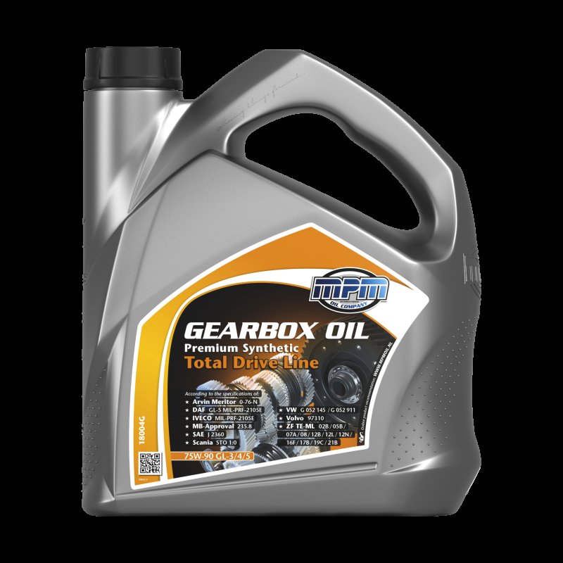 MPM Premium Synthetische Transmissieolie Sae 75w-90 Gl-3/4/5, 4l