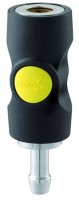 DELTACH Raccord De Sécurité Pneumatique 6mm Tuyau Orion (asi-061806) Jaune