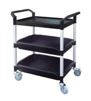 DELTACH Workshop Trolley, 3 Shelves, Plastic, 790x480x875mm