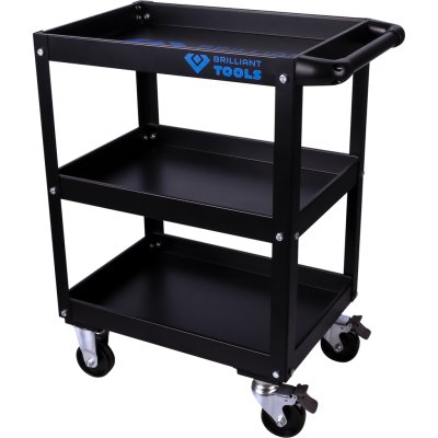 BRILLIANT TOOLS Workshop Trolley With 3 Storage Compartments, 425x680x850mm