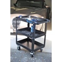 BRILLIANT TOOLS Workshop Trolley With 3 Storage Compartments, 425x680x850mm