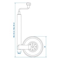 PROPLUS Neuswiel 48mm Velg Met Luchtband (260x85mm)